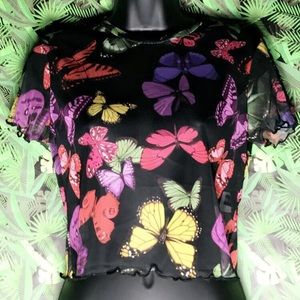 Mesh butterfly top